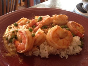 shrimp curry with peanut sauce