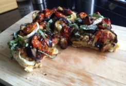 Roasted Eggplant, Fennel, and Tomato Focaccia