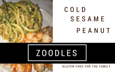 Cold Sesame Peanut Zoodles Gluten-Free